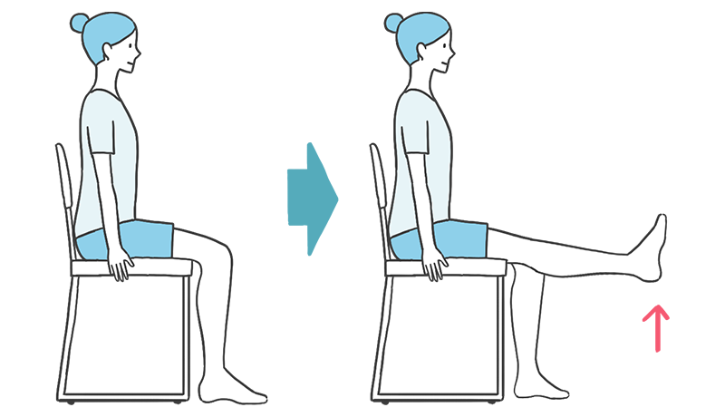 膝のばしエクササイズ